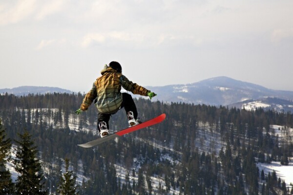 Skiers on the slopes of Zakopane, taking advantage of the excellent skiing and snowboarding opportunities in the popular winter destination.