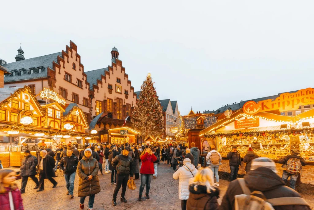 Festive Christmas Market, Frankfurt