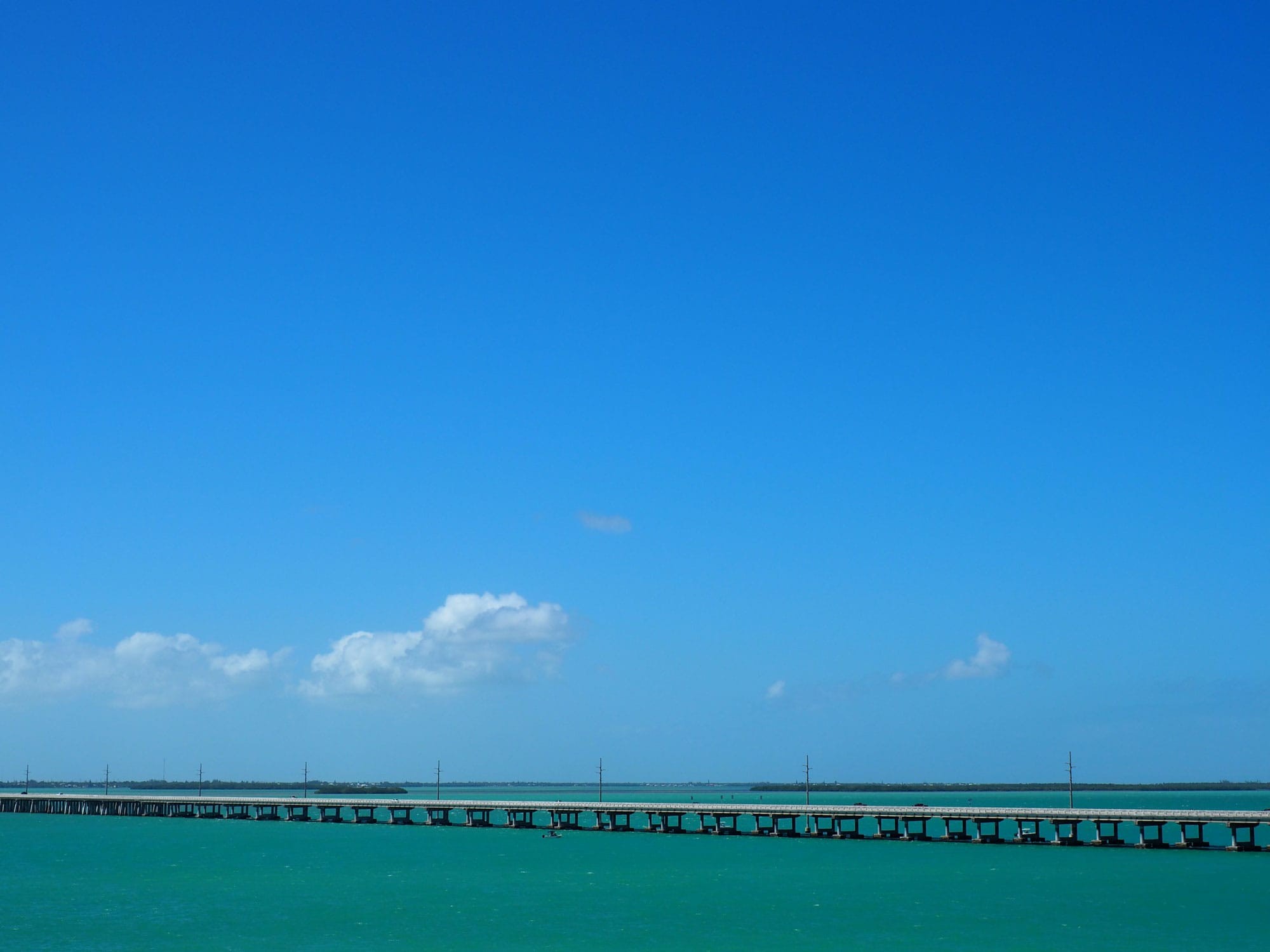 The crystal blue waters of the Florida Keys