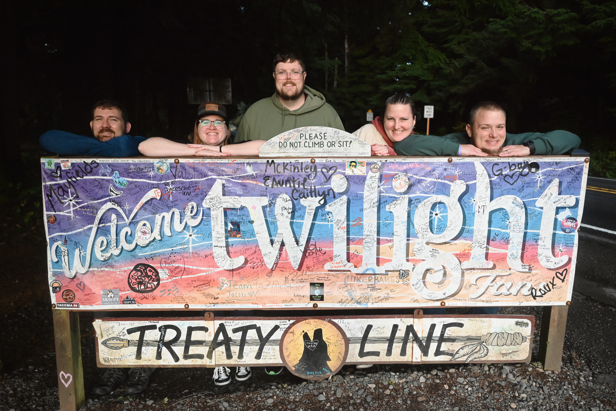 Forks Vampire Werewolf Treaty Line Sign