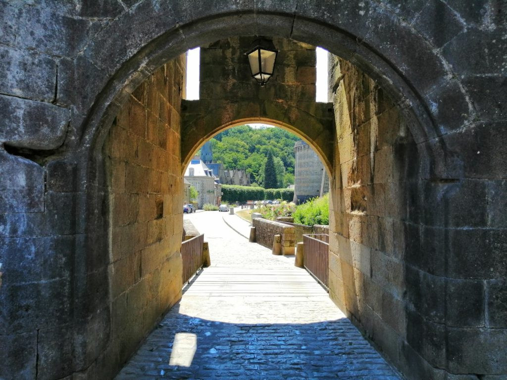 Impressive entrance to the Château de Fougères