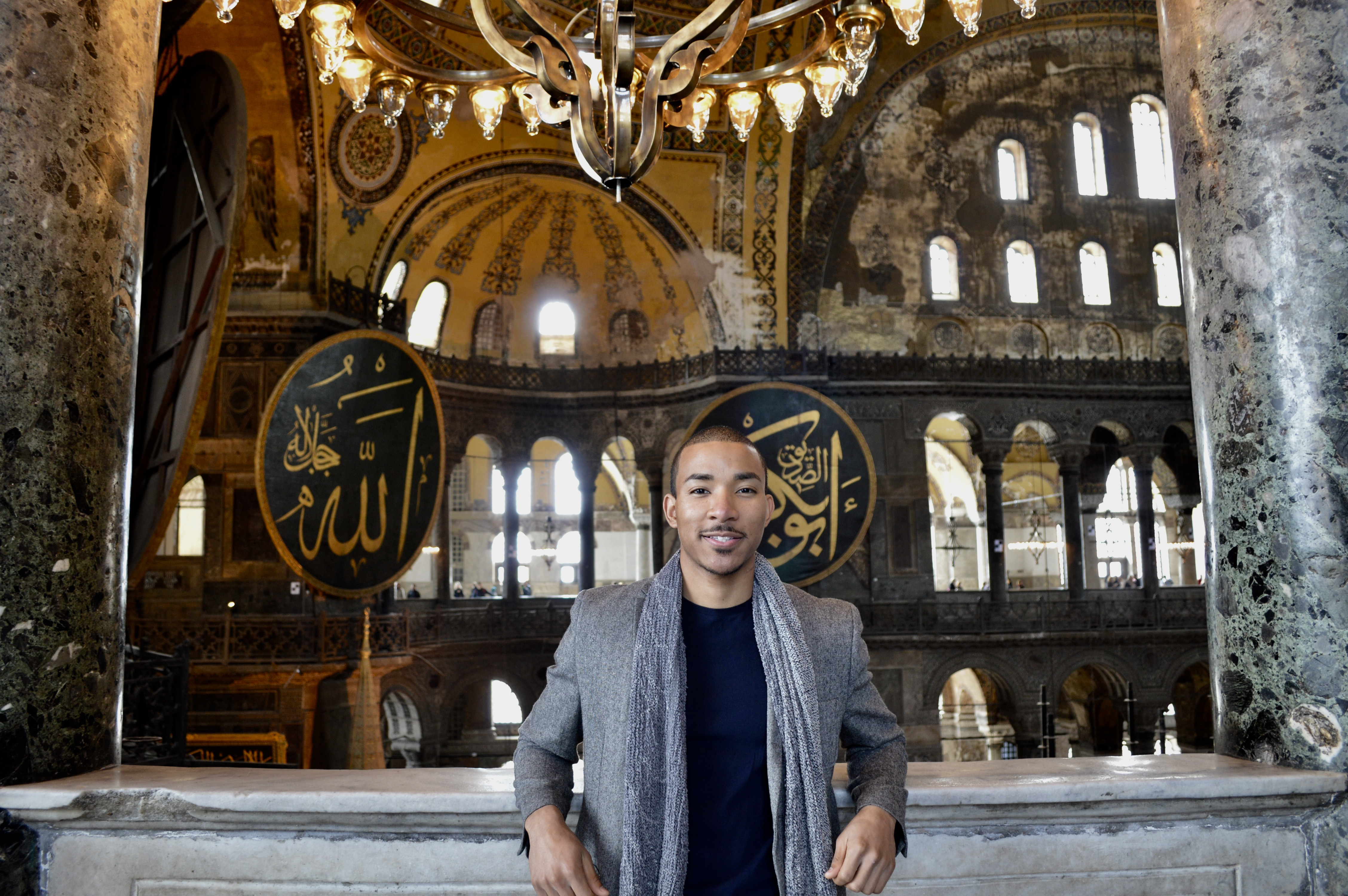 A view of Hagia Sophia, a historic landmark