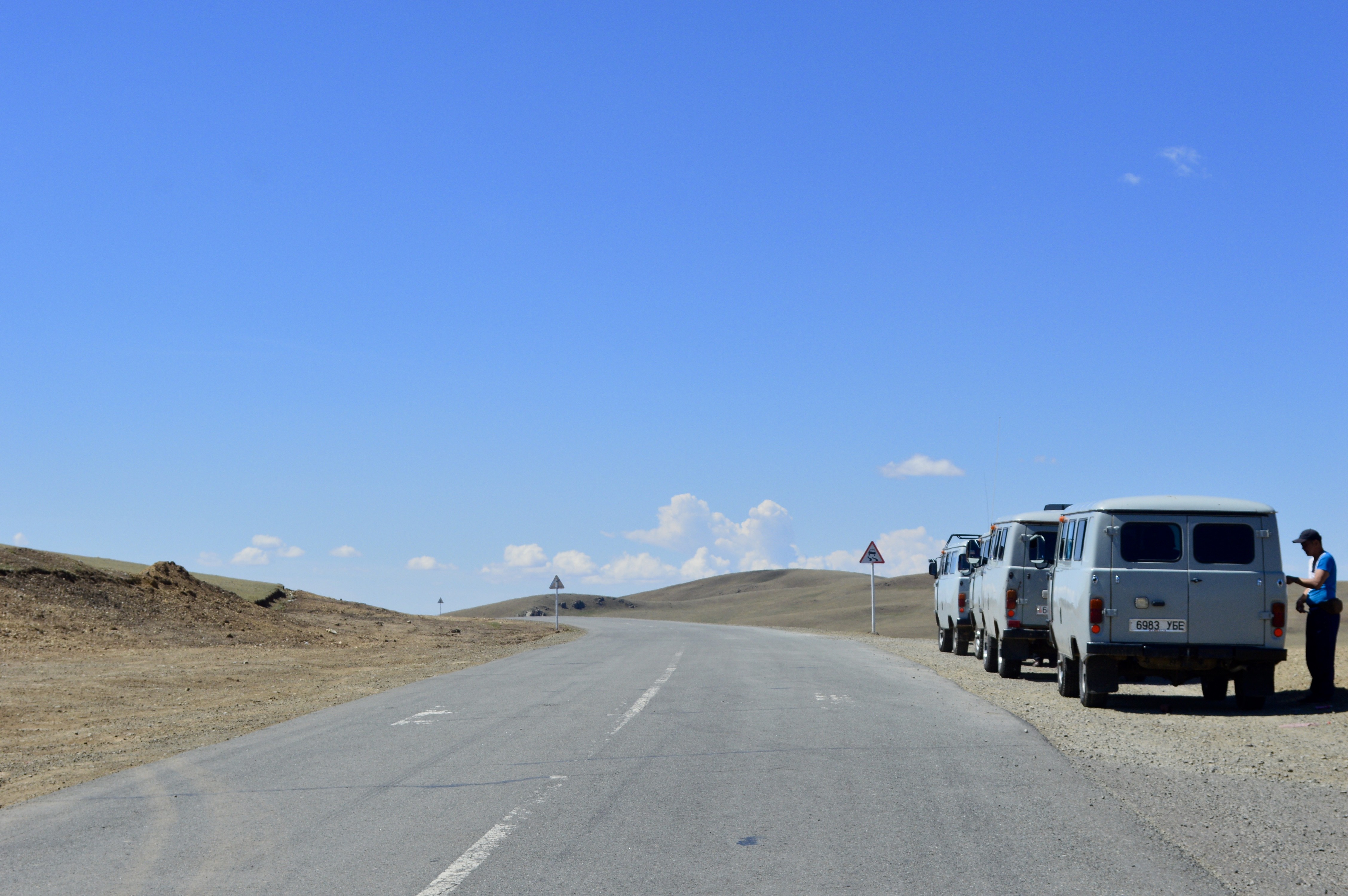 Highway in Mongolia