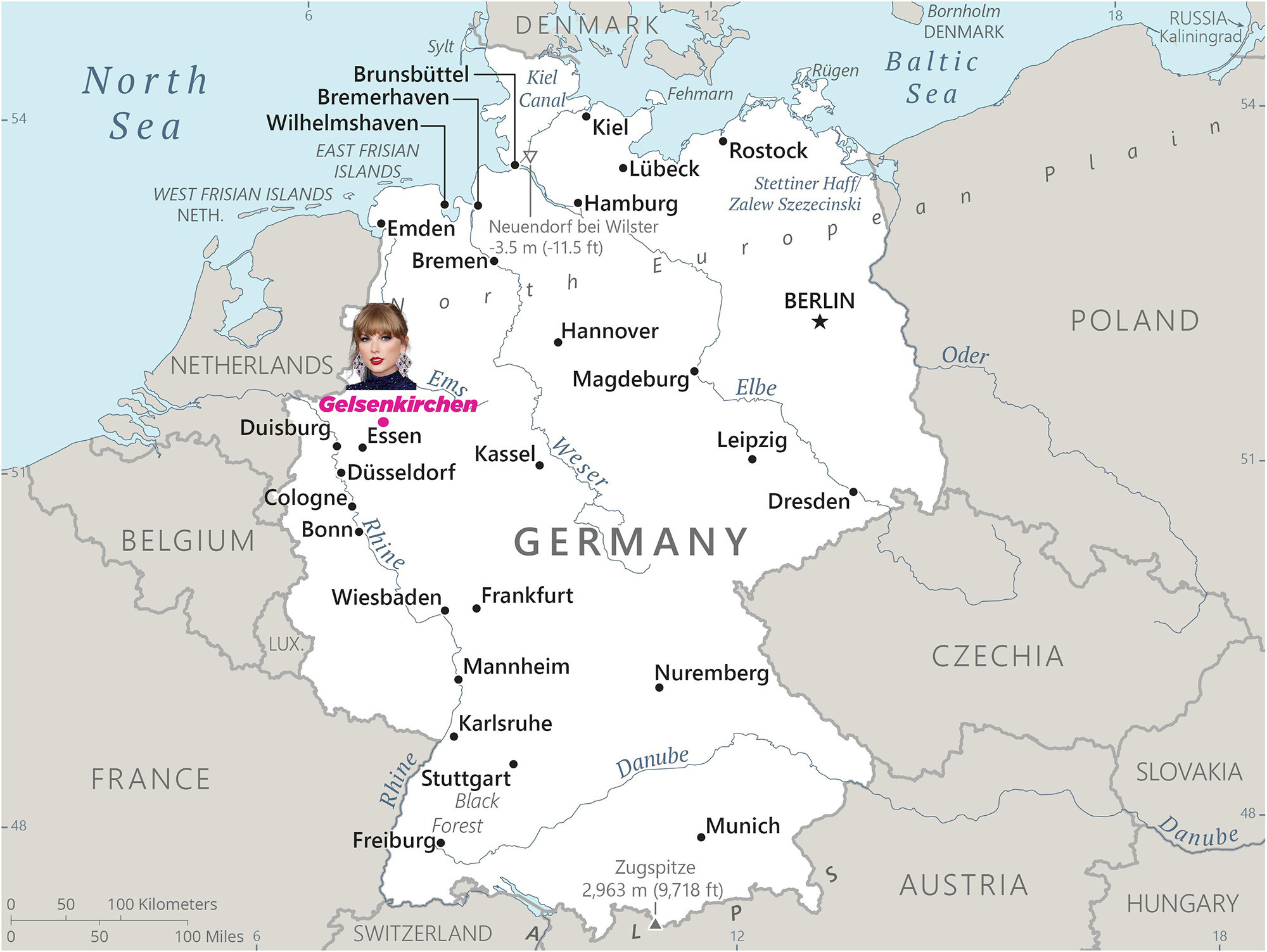 germany map taylor swift