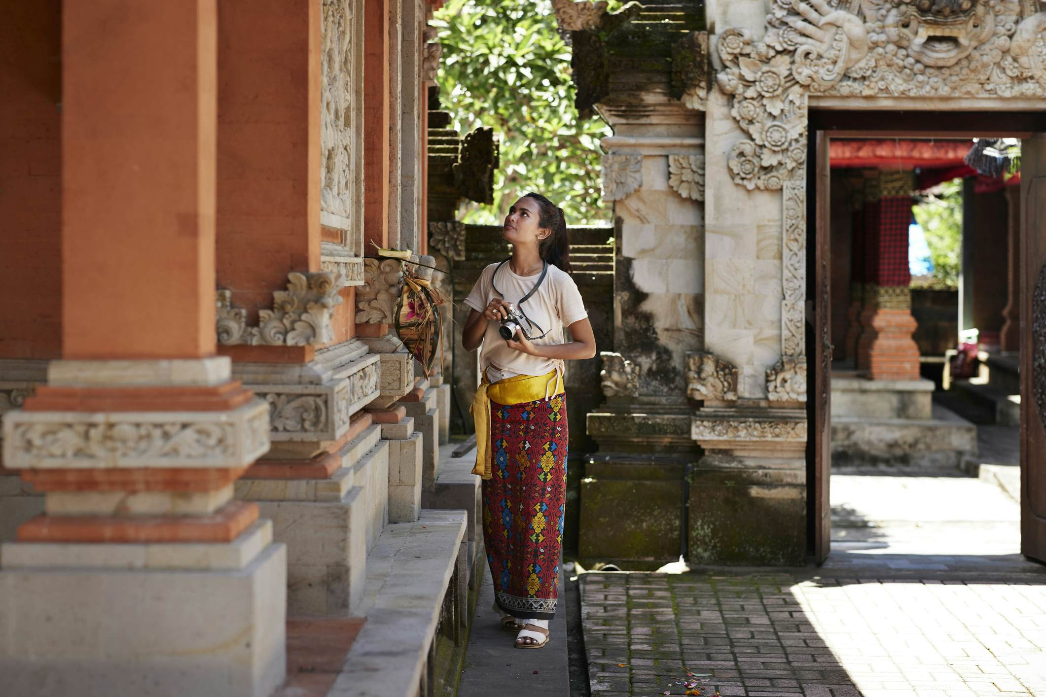 Traditional Balinese dancers performing in Ubud, Bali