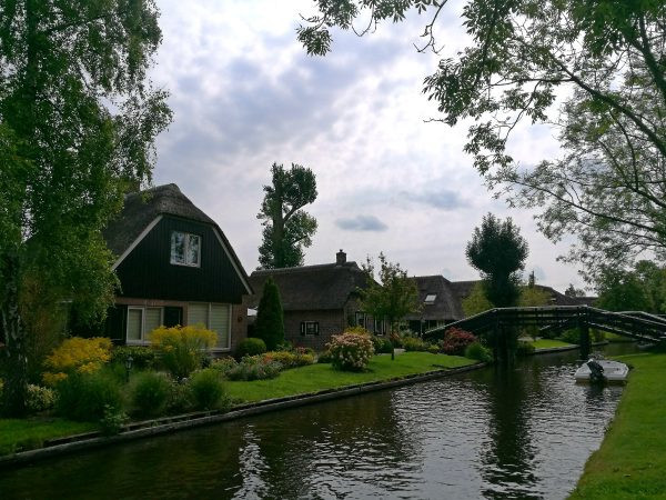 Giethoorn's canals and bridges are a hallmark of its charm.
