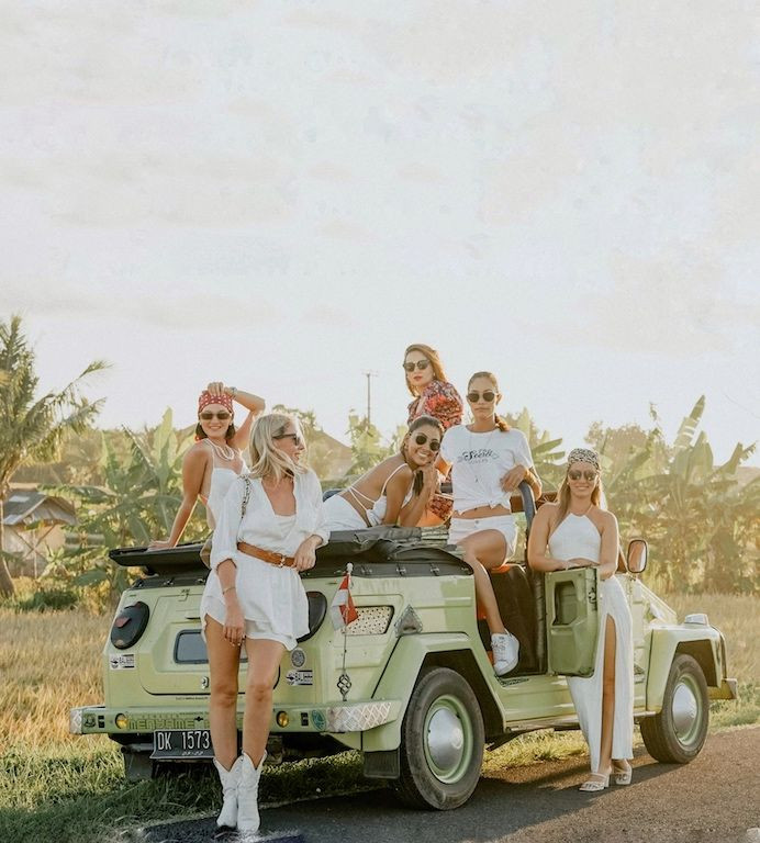 Female travelers in Bali
