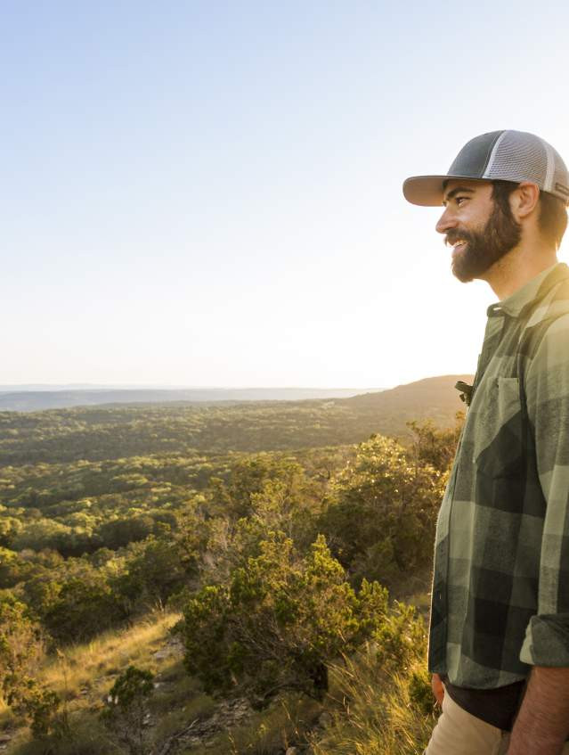 Scenic hiking view at Balcones Canyonlands National Wildlife Refuge
