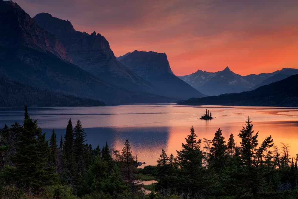 Glacier National Park Summer scenery