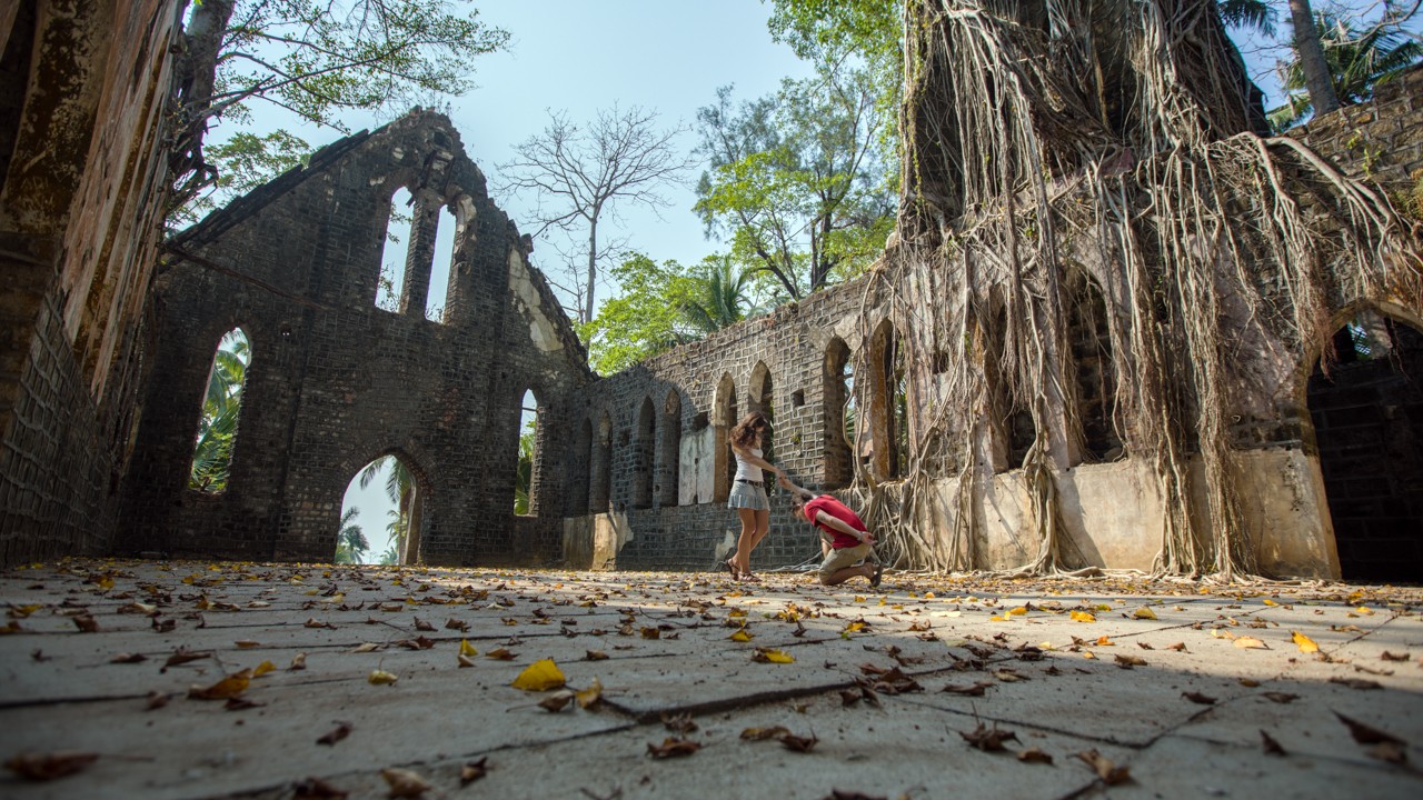 The ruins of Ross Island, once known as the &quot;Paris of the East,&quot; offer a glimpse into the colonial past of Andaman.