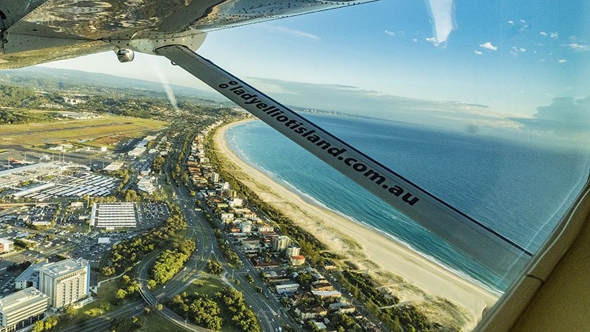 Lady Elliot Island flight views on the Gold Coast