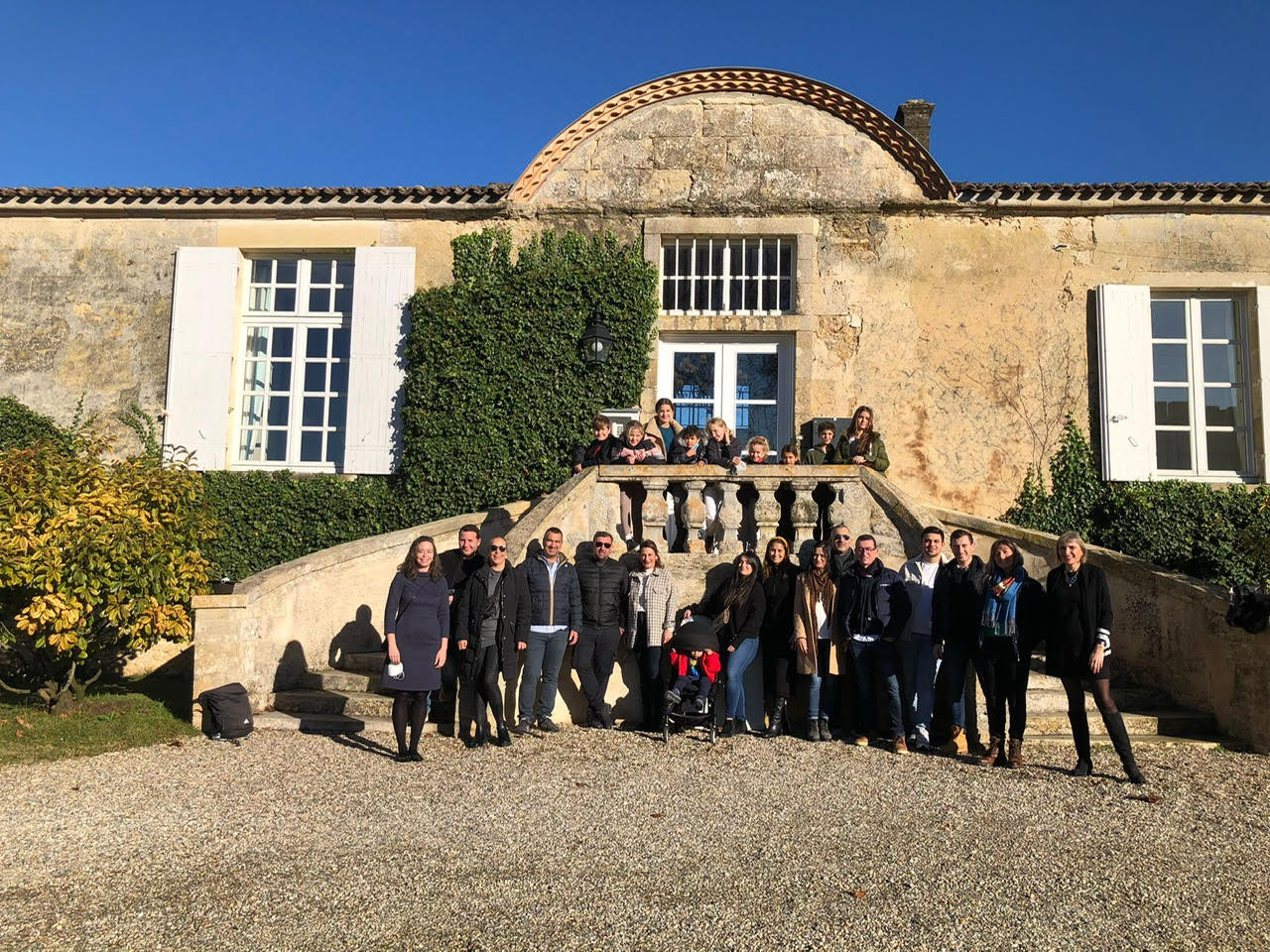 Group wine tour at Chateau D'Arche