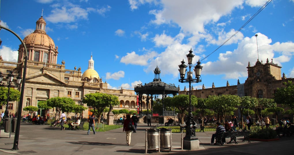 Guadalajara old town at sunset