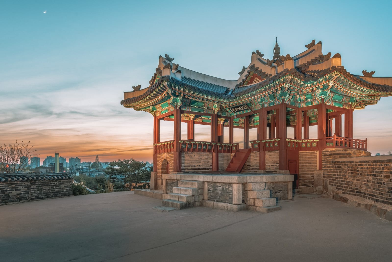 Hwaseong Fortress in Suwon, South Korea