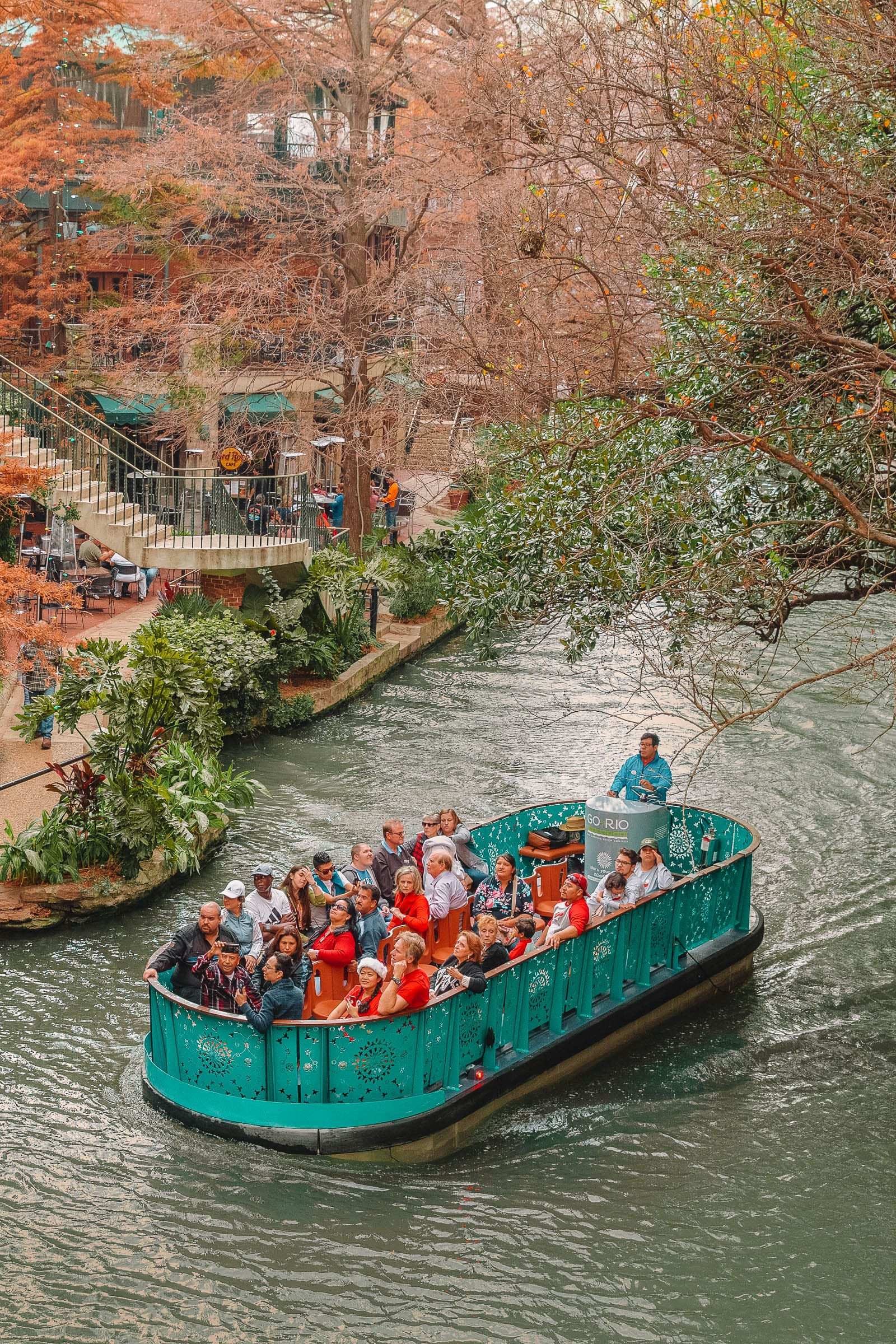 The River Walk in San Antonio, Texas, showcasing the city's vibrant atmosphere