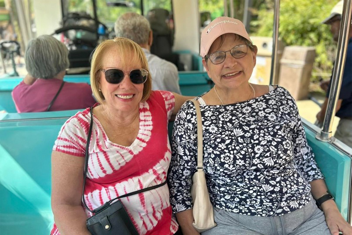Happy Friends Riding a Bus