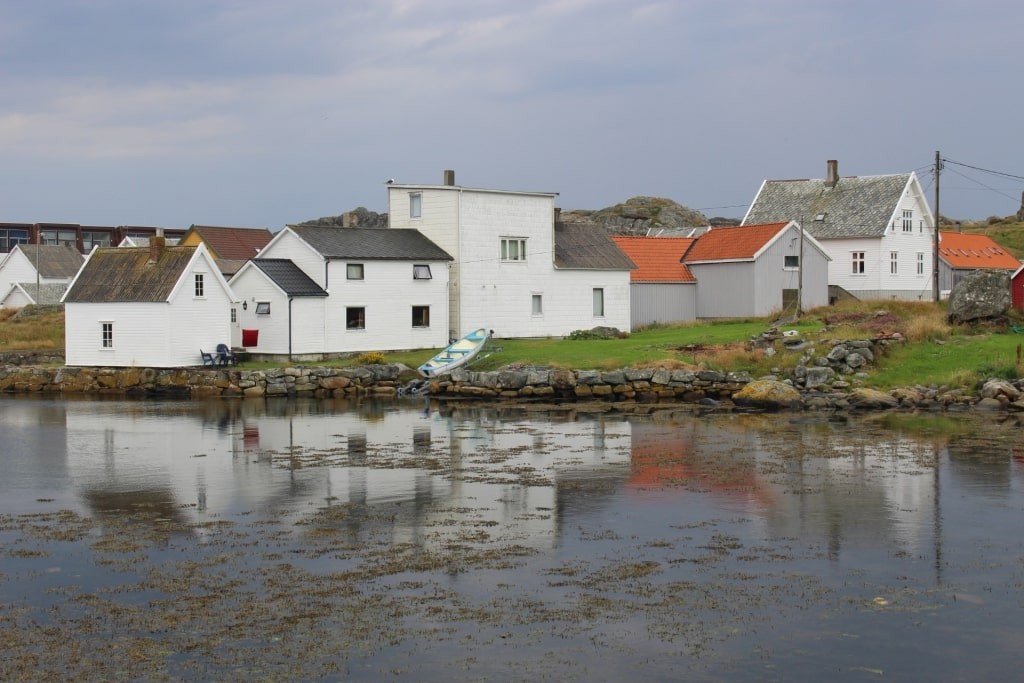 Waterfront view of Utsira island, Haugesund Norway