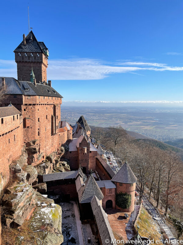 Château du Haut-Koenigsbourg, a well-preserved castle in Alsace, France