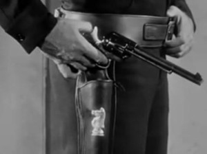 Paladin's holster from Have Gun Will Travel, detail of the gunfighter's equipment