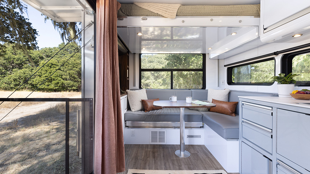 The Living Vehicle HD24 entertainment area
