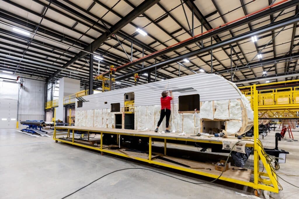 Heartland RV in production facility