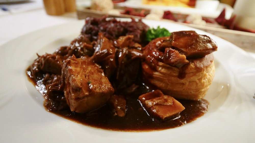 Hearty and rich German cuisine in Celle, Germany at Ratskeller