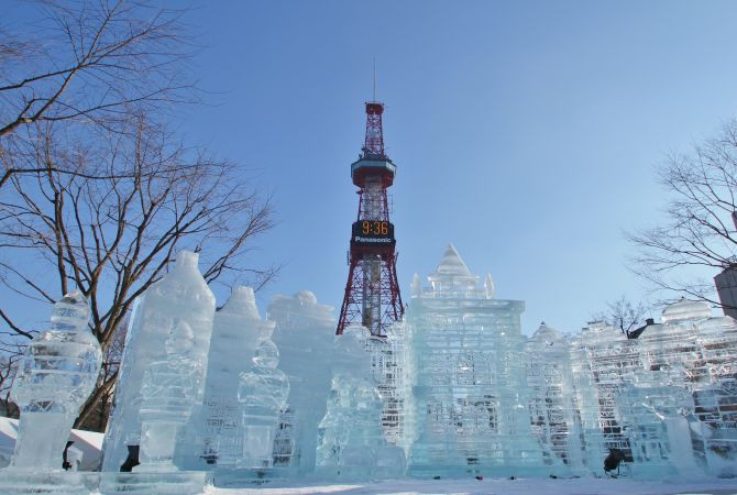 Ice sculpture at Sapporo Snow Festival