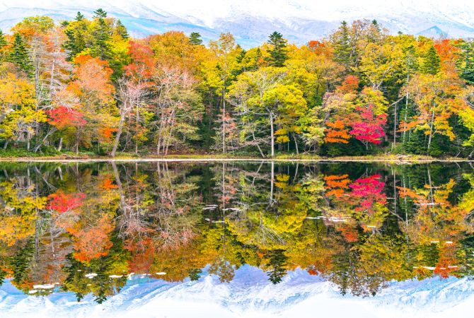 Tranquil Lake Akan