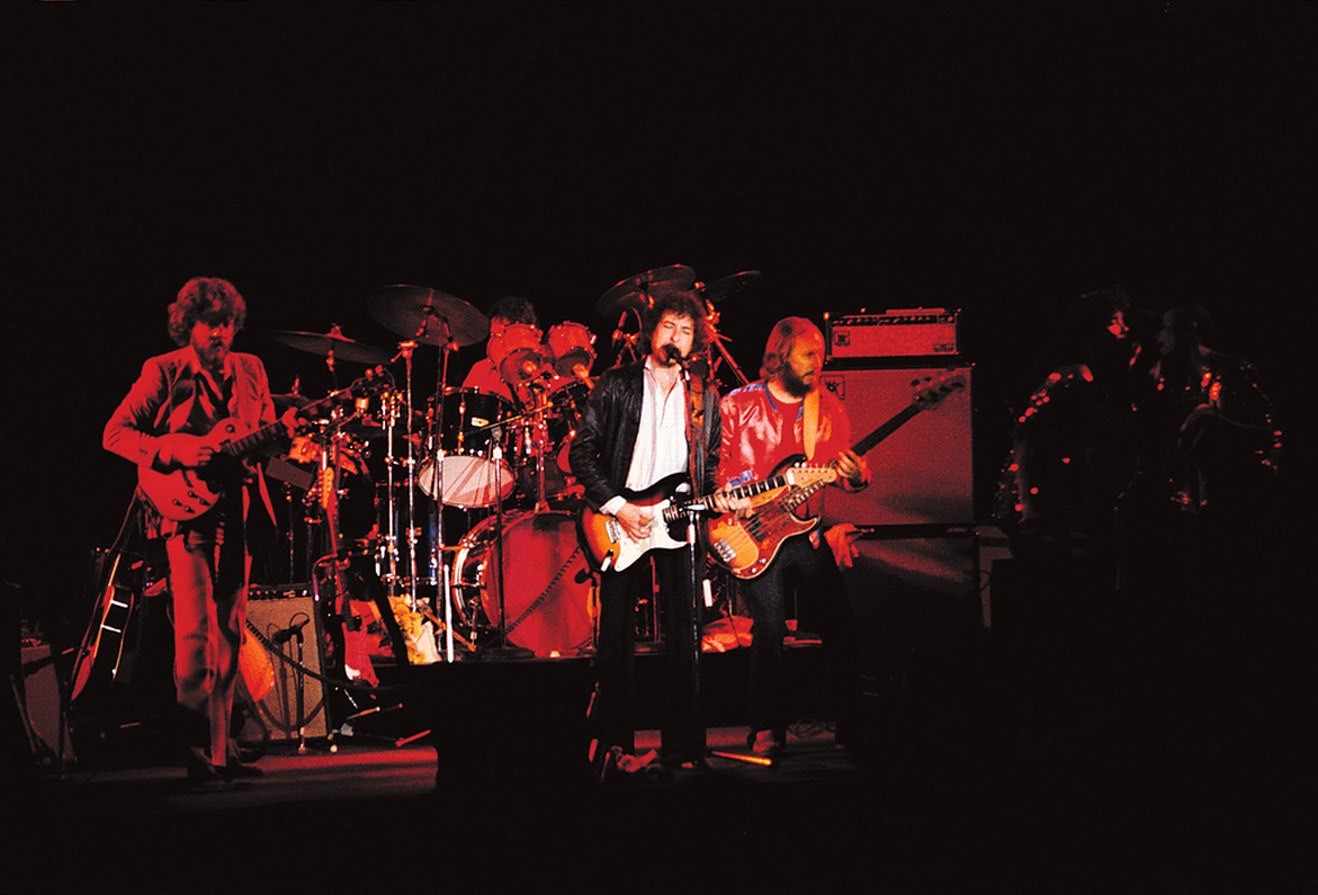 Drummers Keltner, Drummond and Bob Dylan
