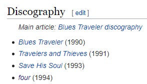 Blues Traveler four album cover