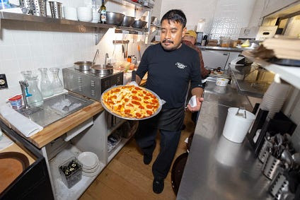 Washington Gardens pizza photo by Eater