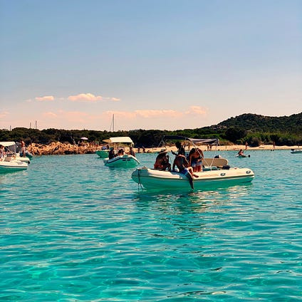 Costa Smeralda water really is this color on the Costa Smeralda