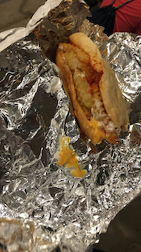 Fat Boy at Famous Franks known for its indulgent late-night eats.