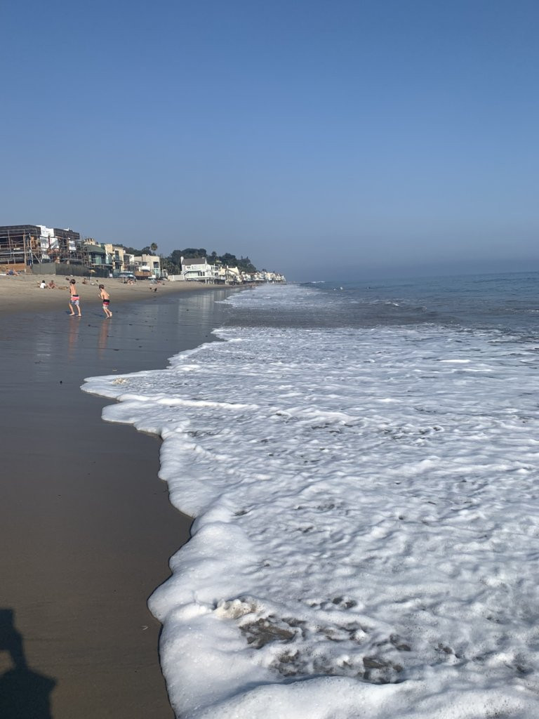 The beach in Malibu