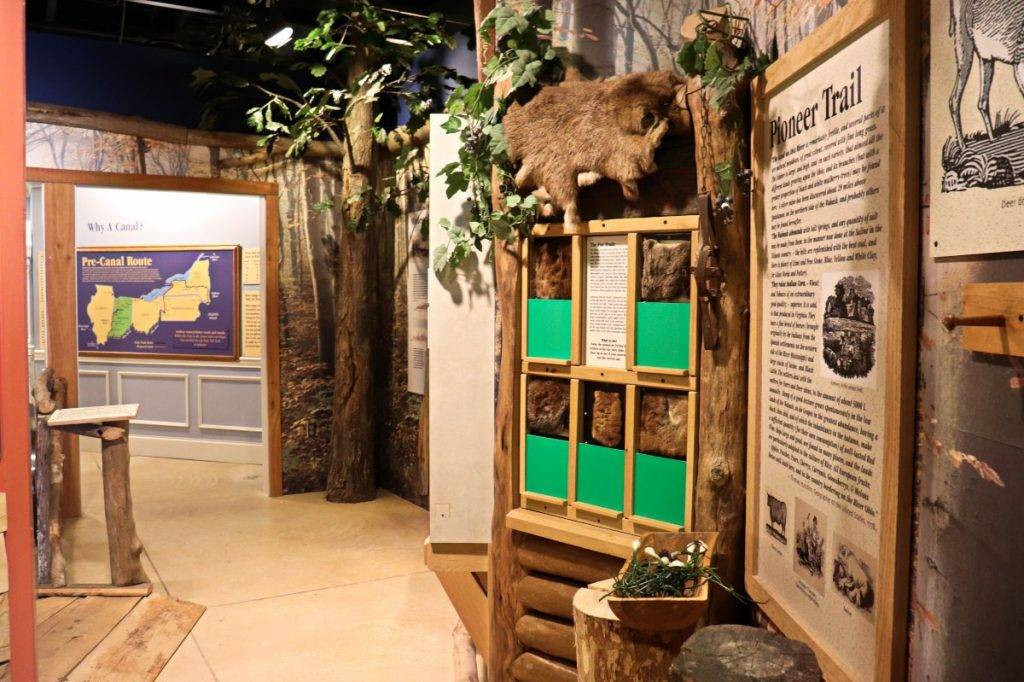 Wabash and Erie Canal Interpretive Center showcases canal history.