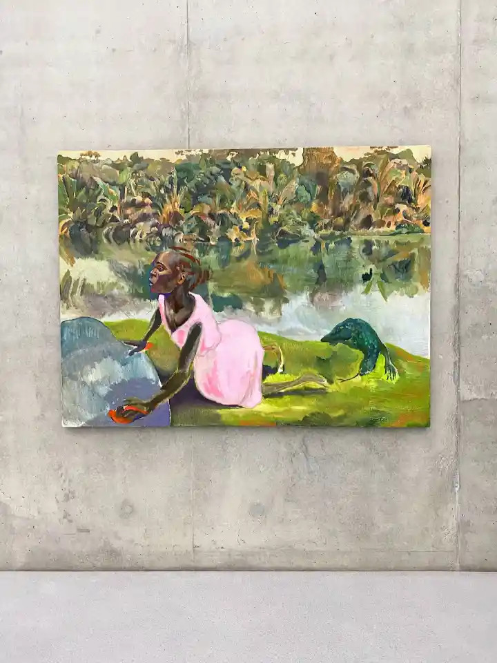 Michael Armitage painting at Kunsthaus Bregenz