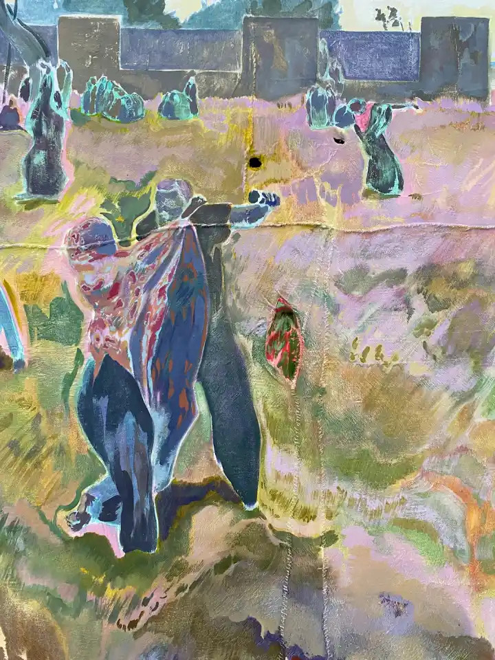 Michael Armitage painting at Kunsthaus Bregenz