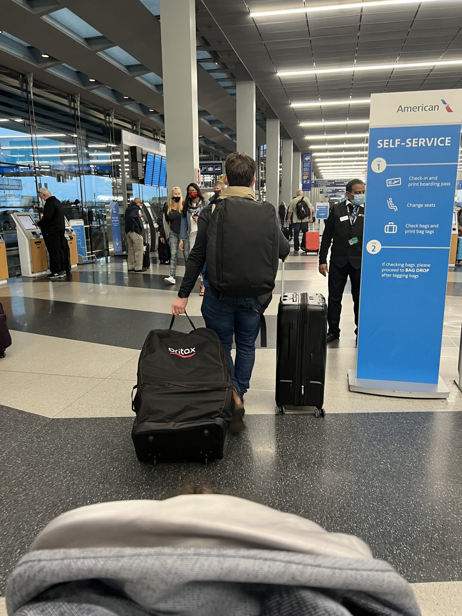 UppaBaby Vista stroller in travel bag for safe travel