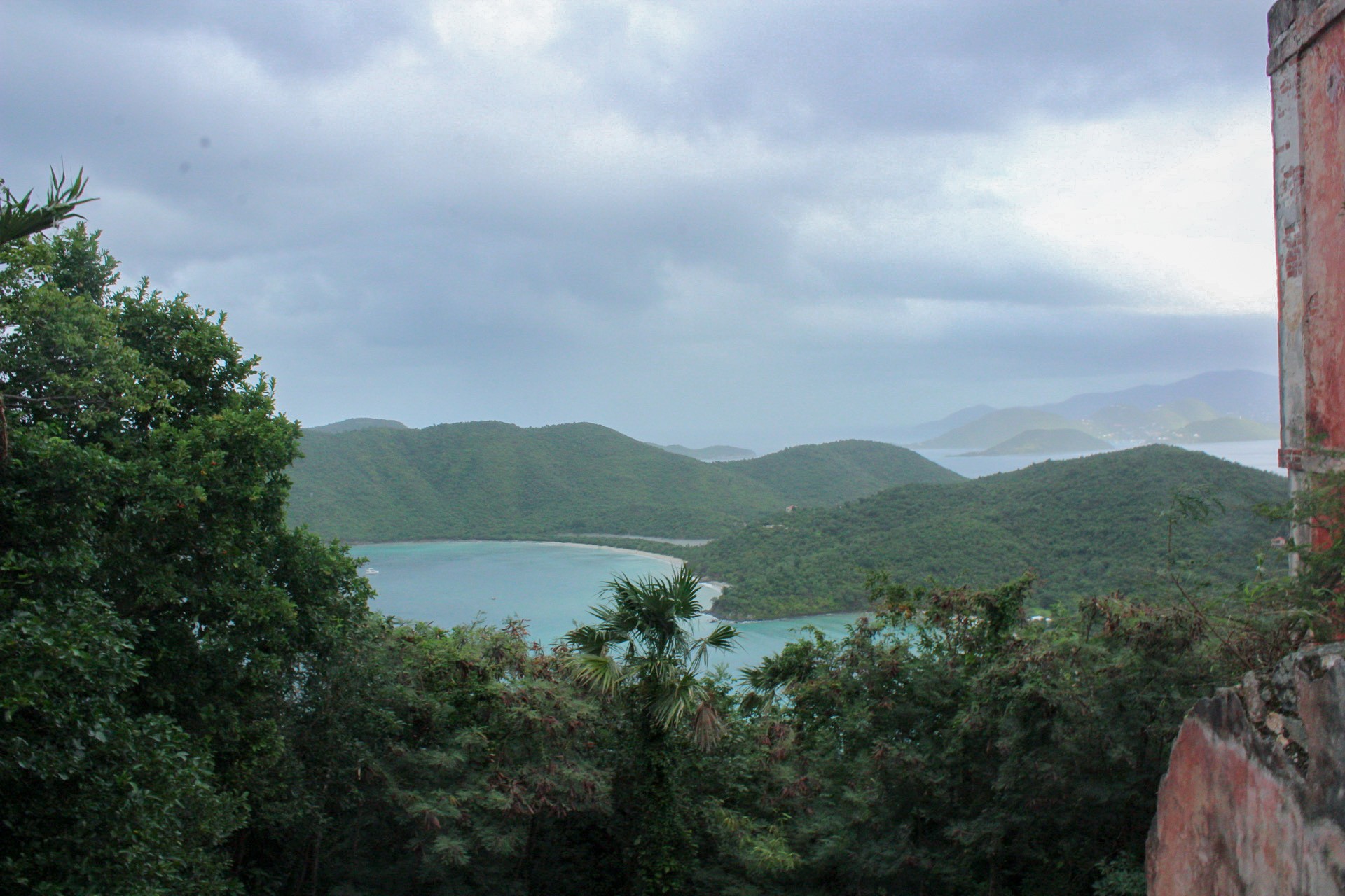 Views from America Hill hike St. John USVI.