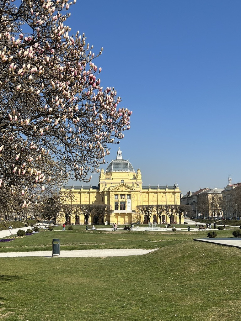 The Art Pavilion in Zagreb on a sunny spring day