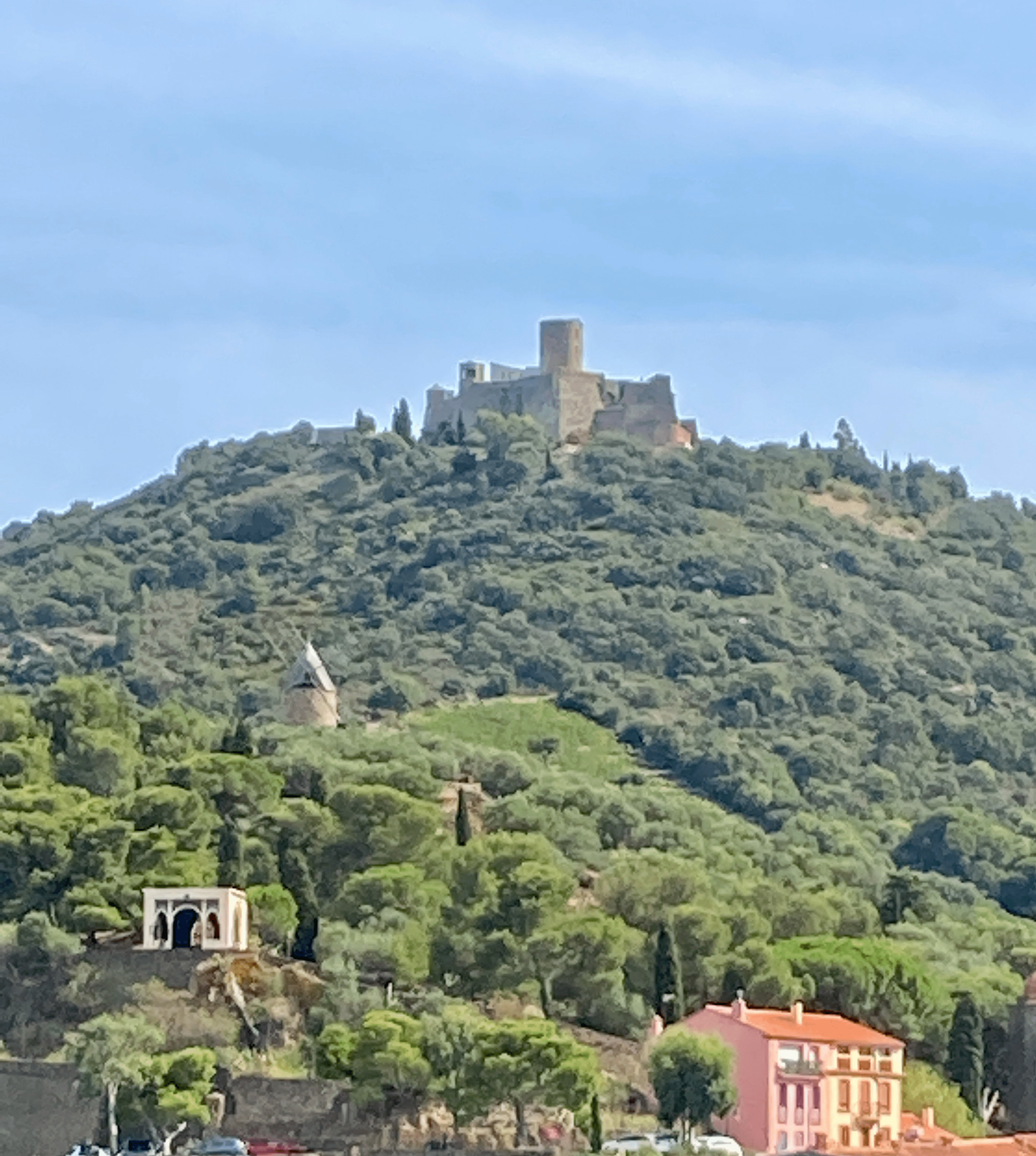Fort Saint-Elme, a historic fortress offering breathtaking views of Collioure and the surrounding landscape