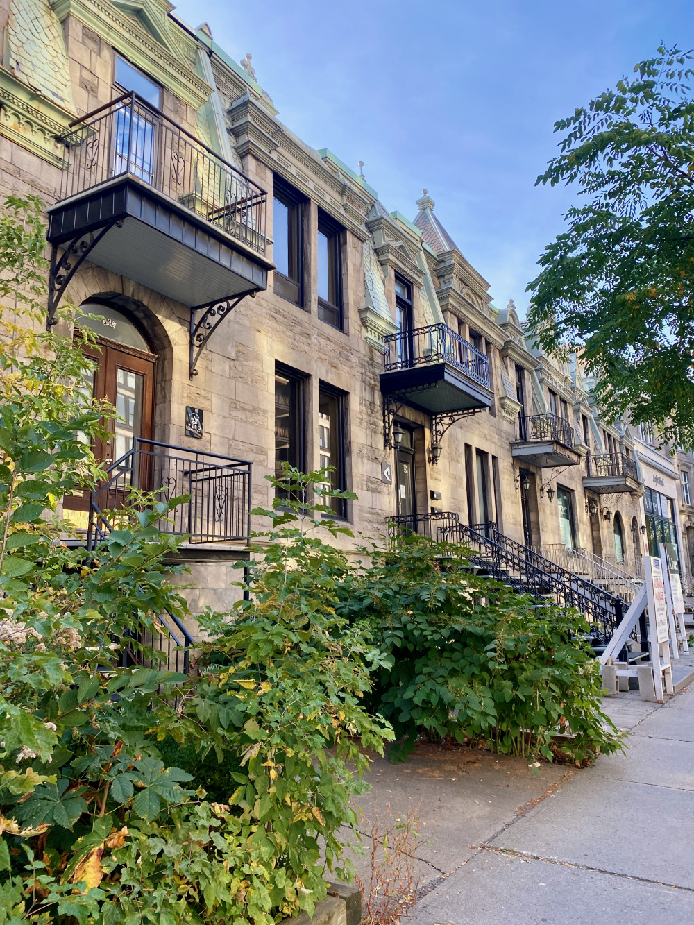 Residential streets in Montreal exude charm