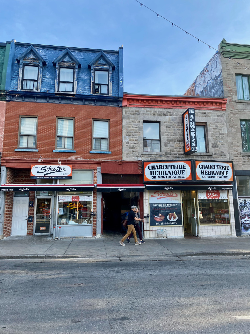 Schwartz’s Deli on Saint Laurent Boulevard in Montréal, a culinary landmark