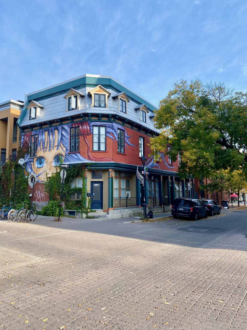 Street art in the Saint Laurent Boulevard area adds to the city's vibrant culture