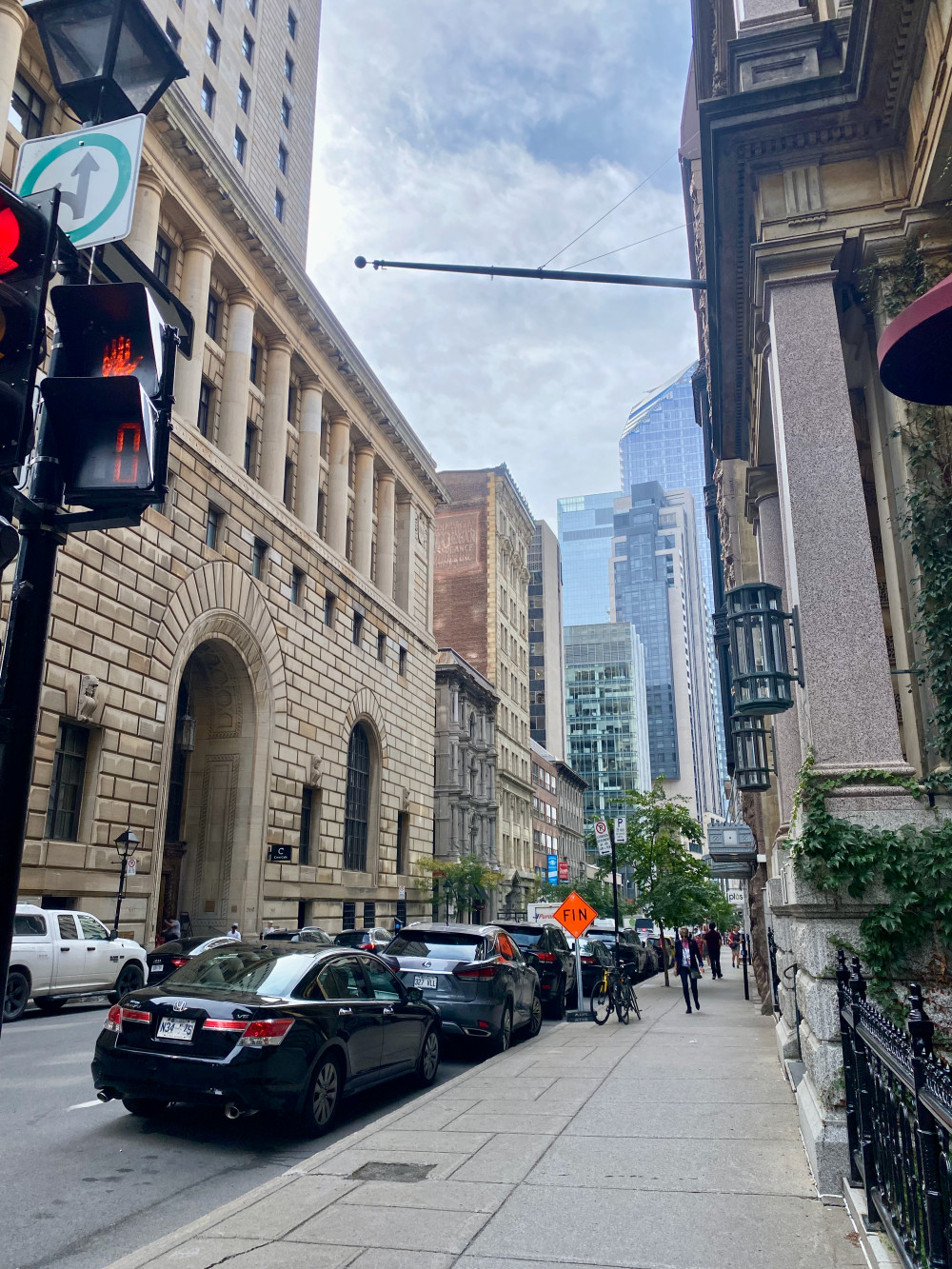 Big city streets in Montréal offer a vibrant urban experience