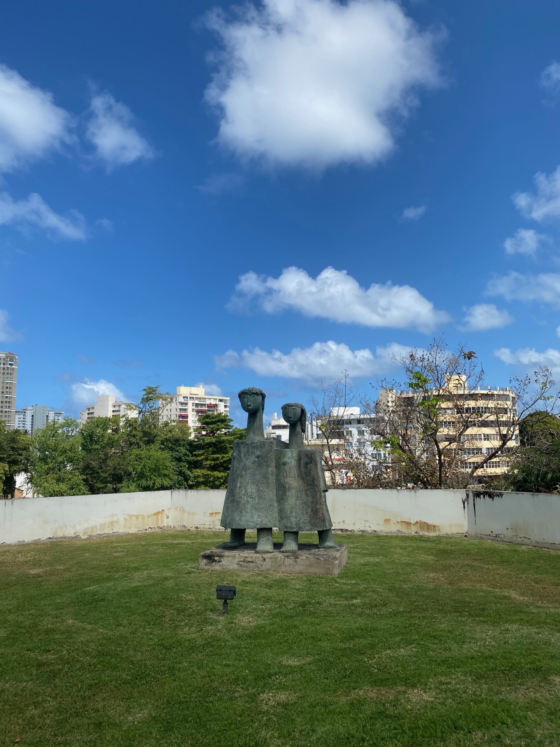 Statues at the Museo de Arte de Puerto Rico, celebrating art