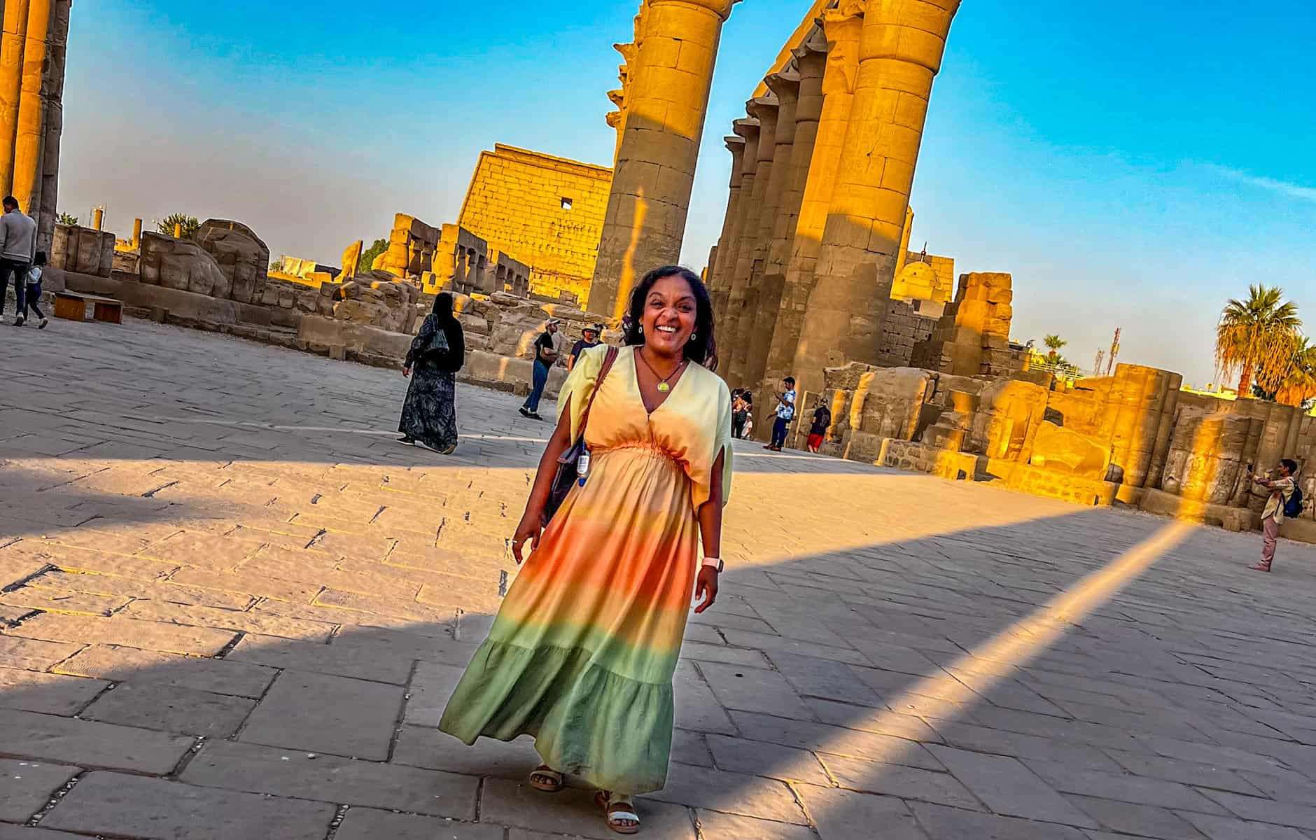 Avenue of Sphinxes leading to Karnak Temple, Luxor, Egypt