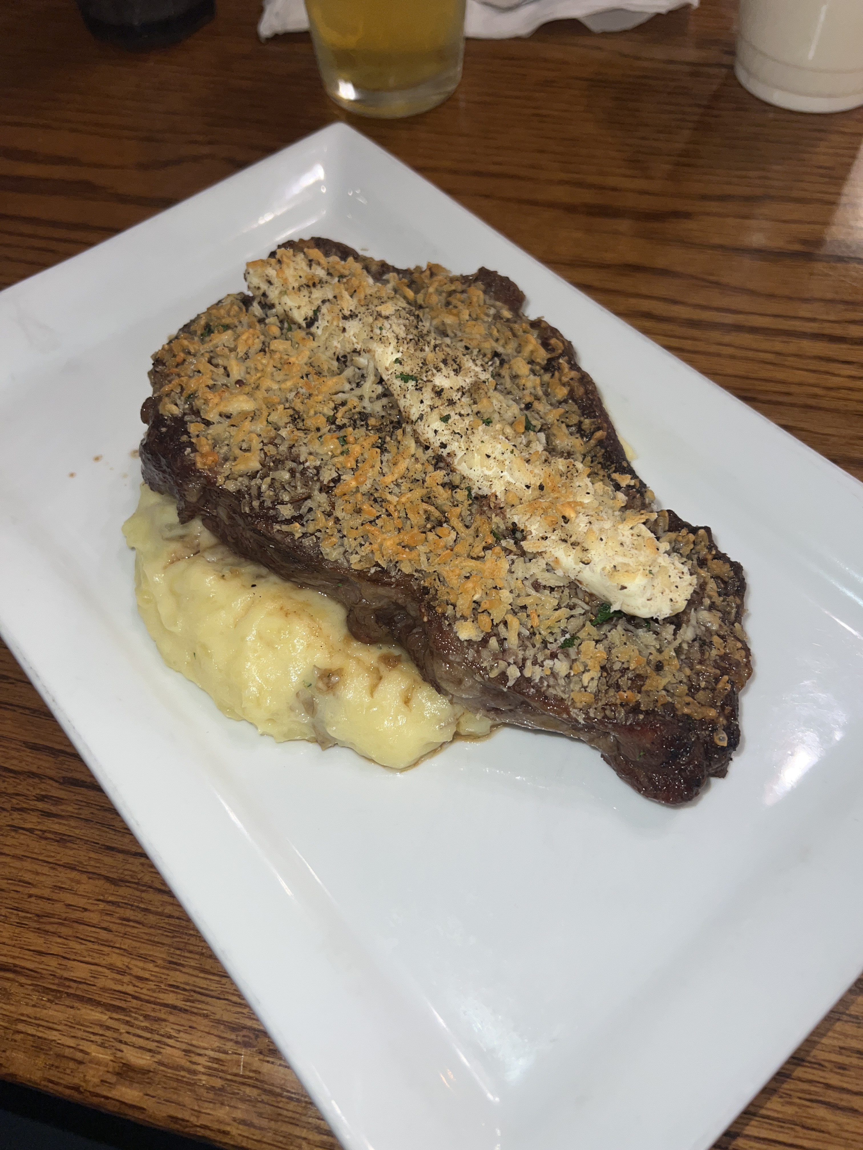 Diner at Iron Spike Brewing Restaurant in Galesburg