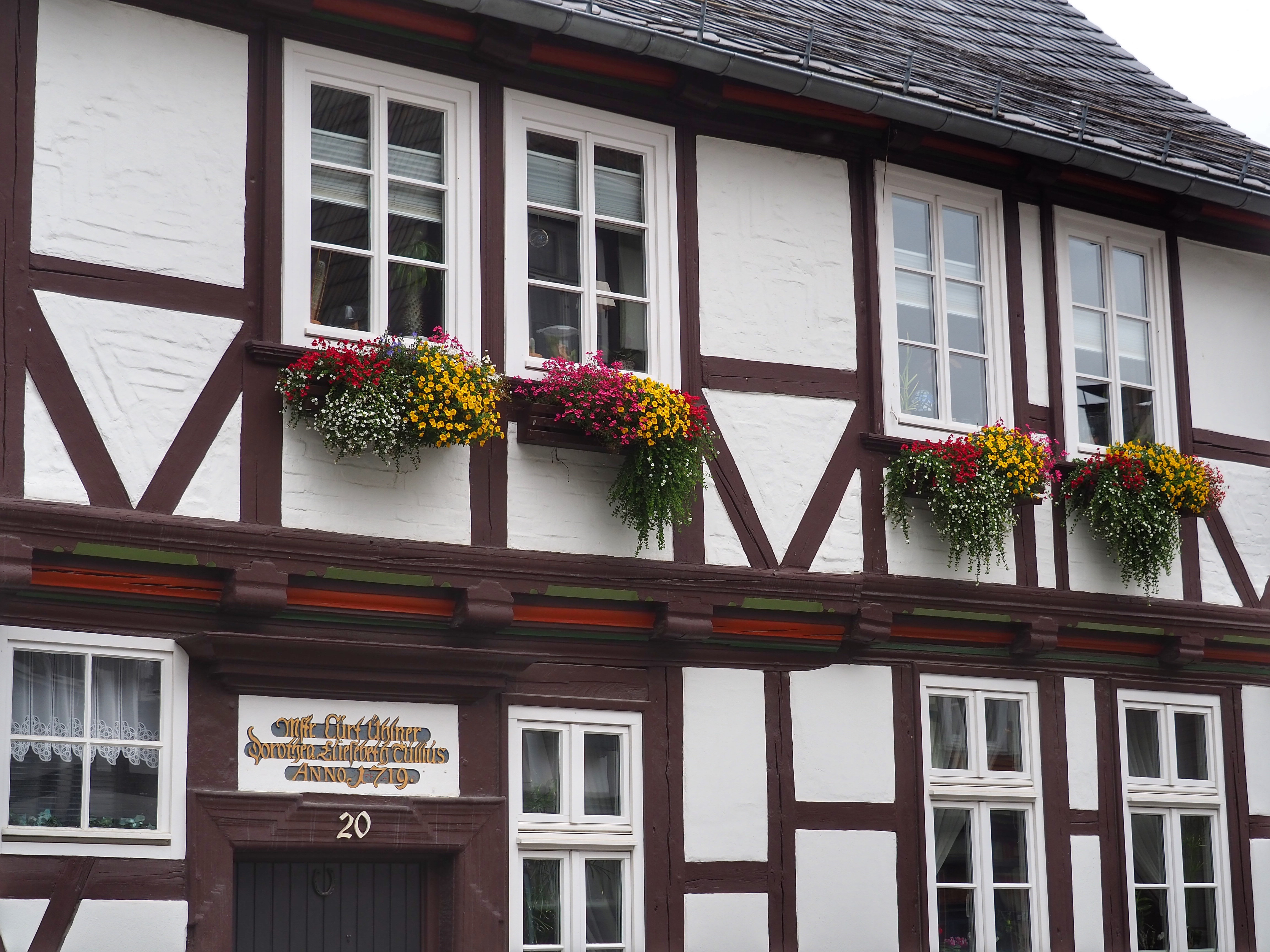 Half-timbered houses in Goslar's Altstadt showcase the town's rich architectural heritage.