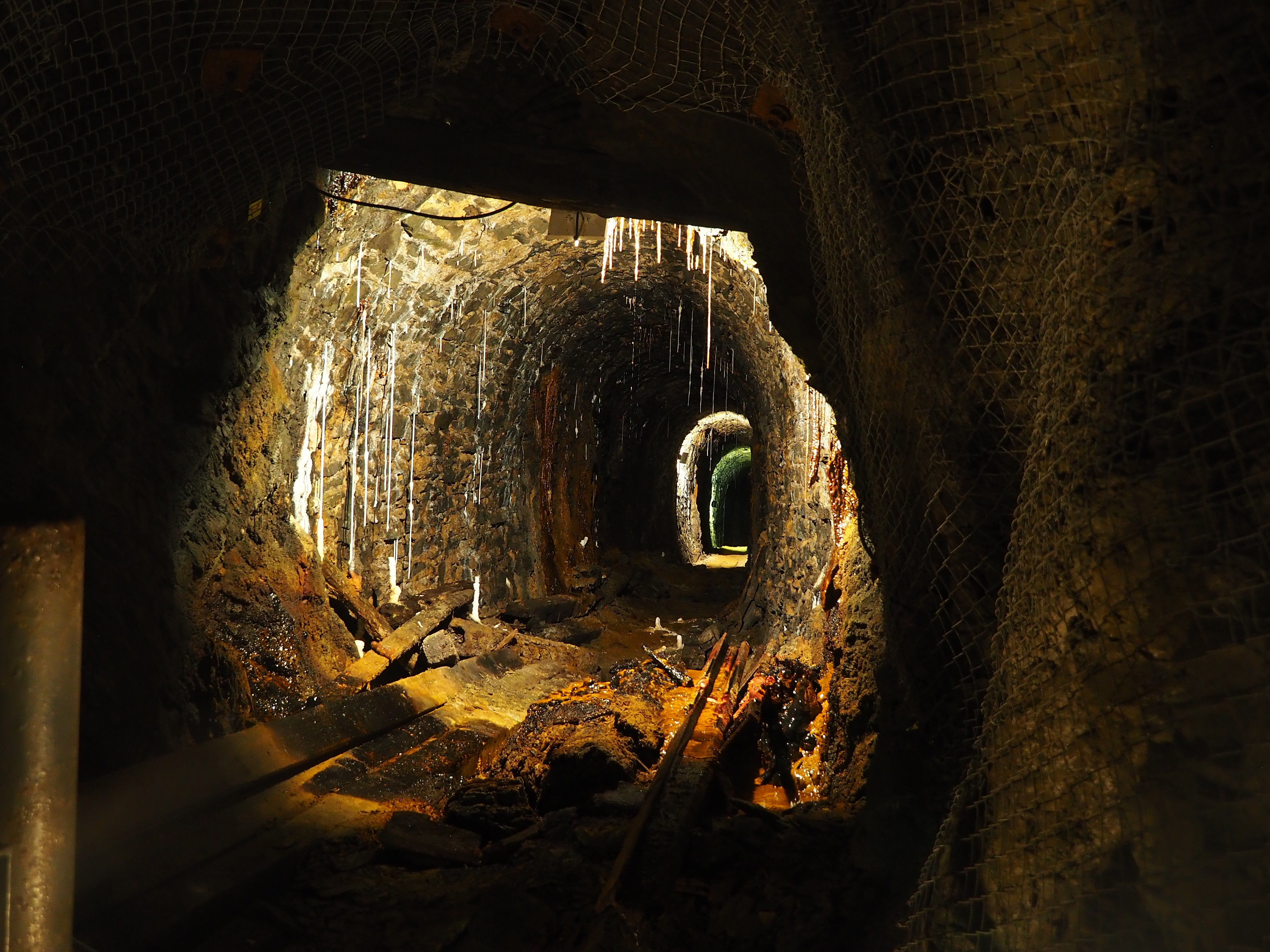 Inside the Rammelsberg Mine, showcasing the history of mining and technological advancements.